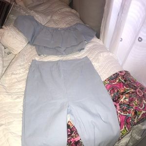 Light Blue Two Piece Set